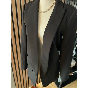 White House black market black long style blazer no button size 2